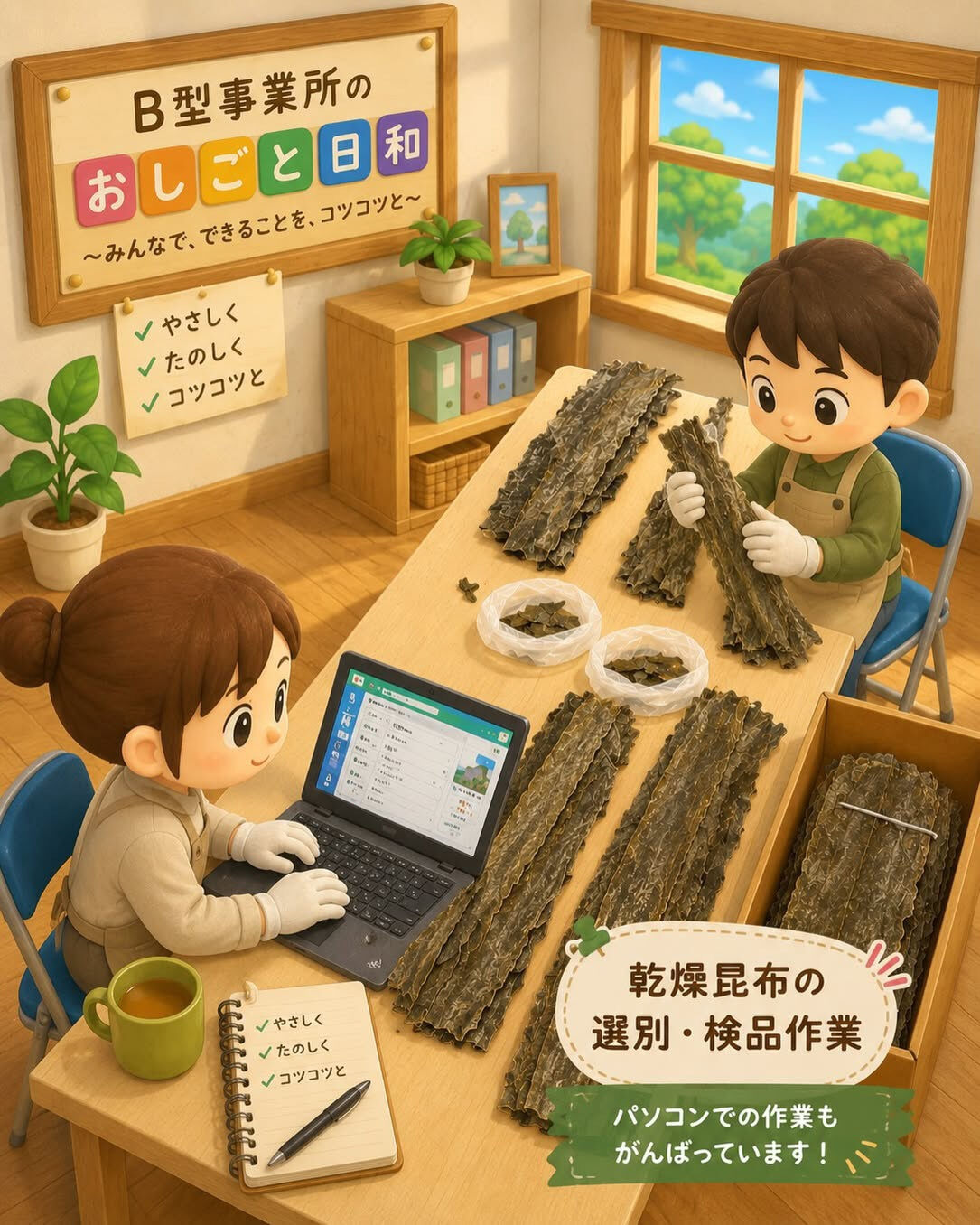 【就労継続支援B型事業所アース豊川】での出来事です♪